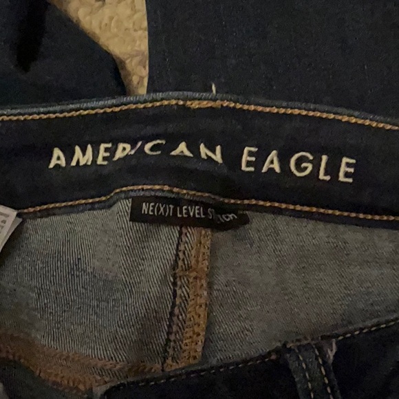 American Eagle Outfitters Blue Jeggings  Jeans Stretch Fit - Picture 4 of 5